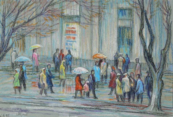 Осташев Аркадий Сергеевич. Москва. Дождь 